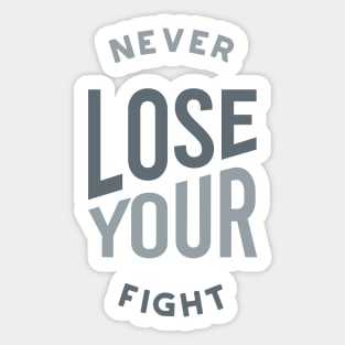 Boxing Never Lose Your Fight Sticker